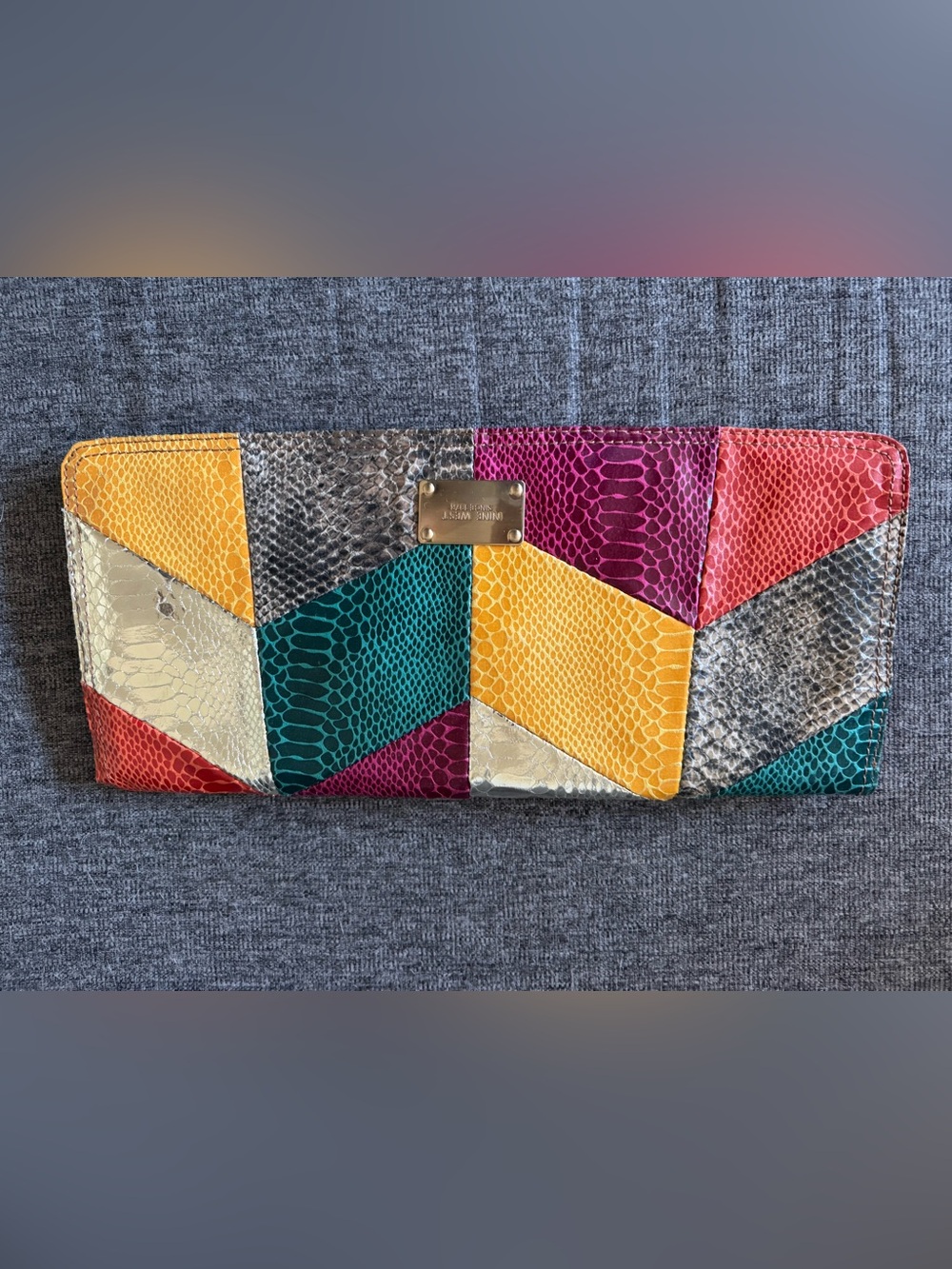 Nine West Multicolor Y2K Patchwork Clutch